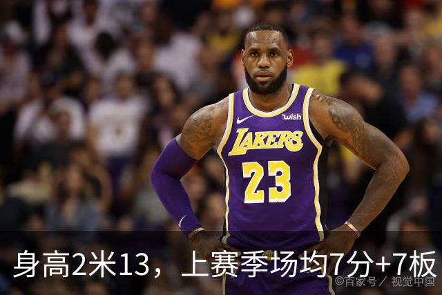 身高2米13，上赛季场均7分+7板，湖人内线终于来新人了！